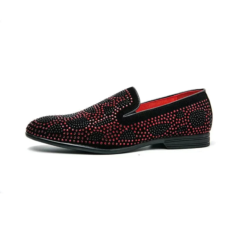 Loafers met strass-versieringen