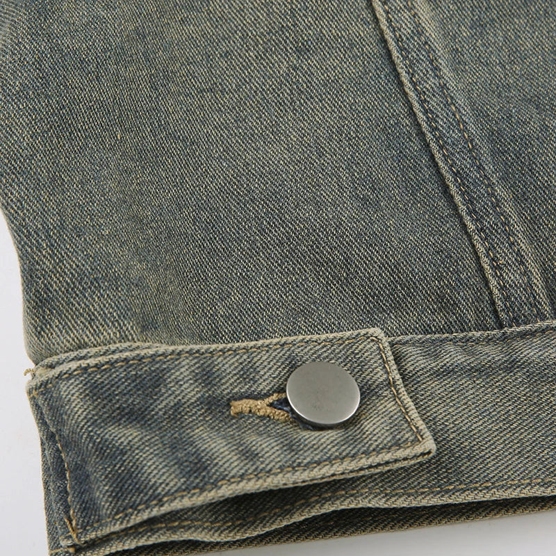 Kort spijkerjack met grote zakken