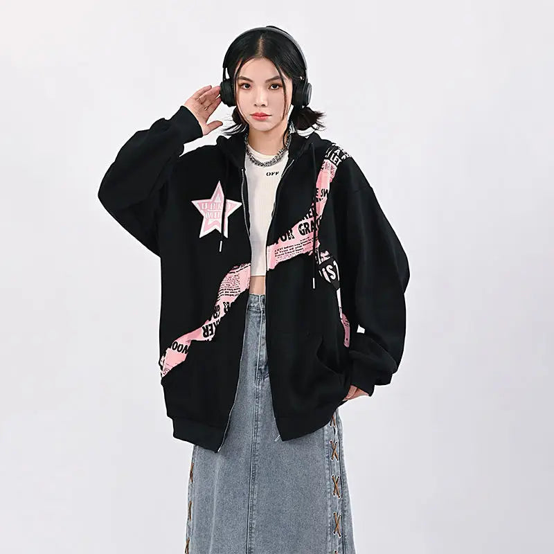 Oversized hoodie met grafische print