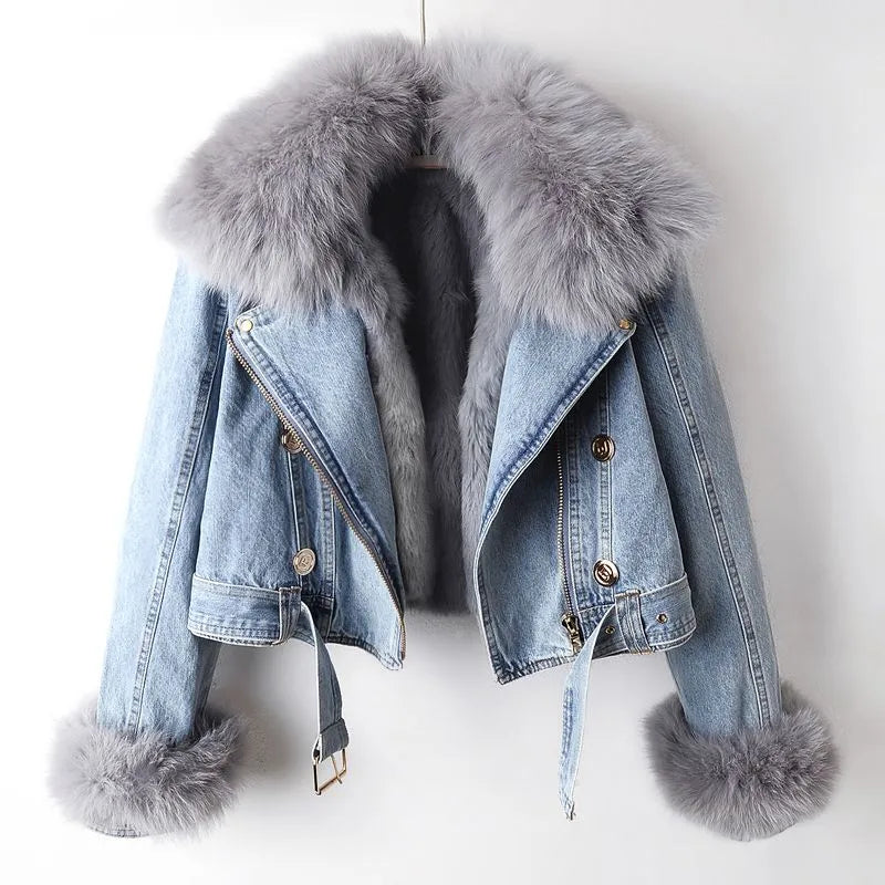 Jackie™️ | Elegance Denim & Bontjas