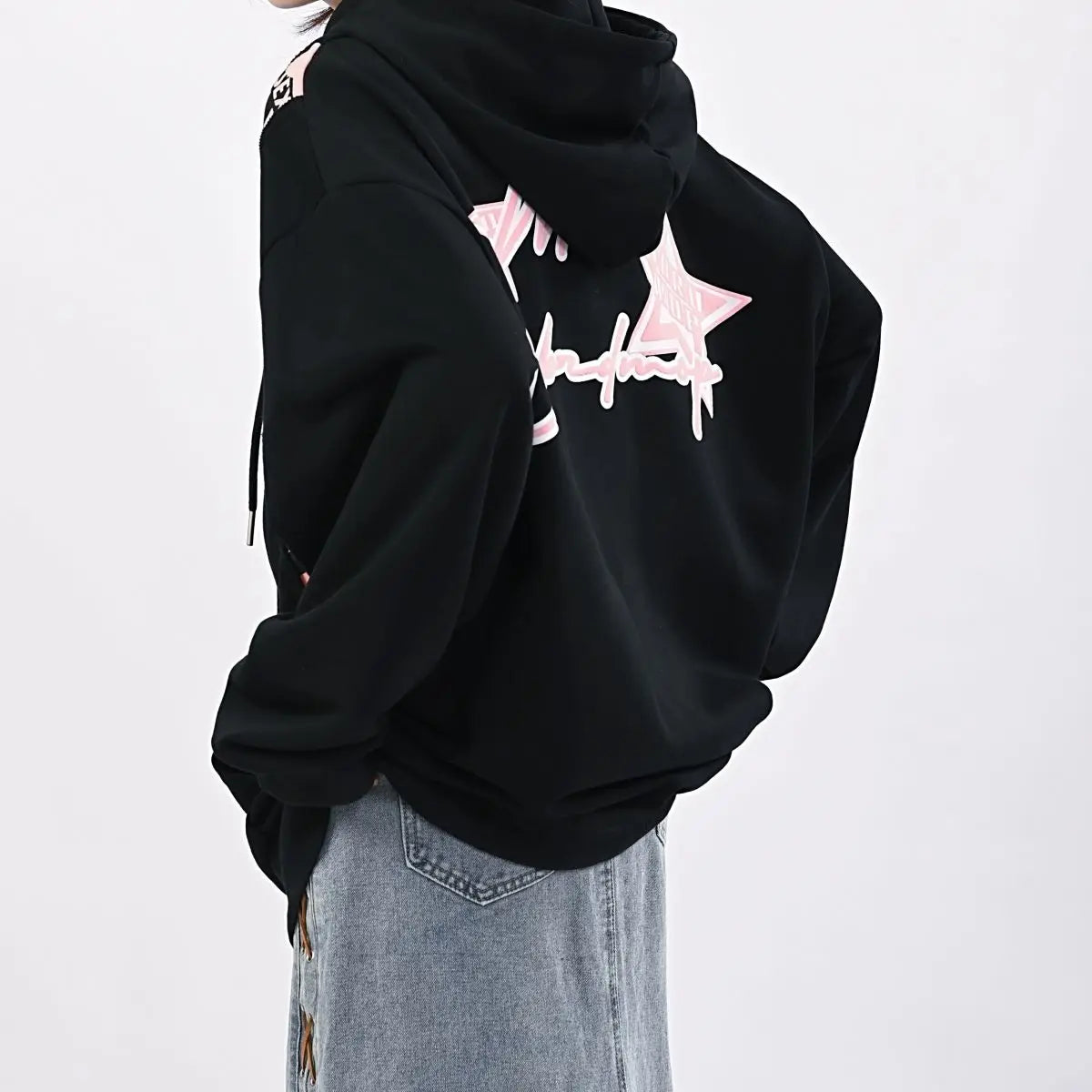 Oversized hoodie met grafische print