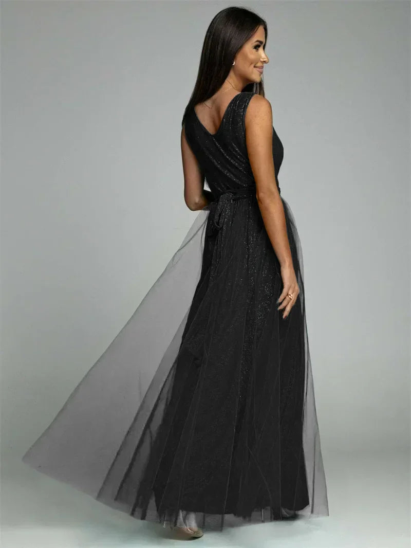 Elegante jurk met V-hals