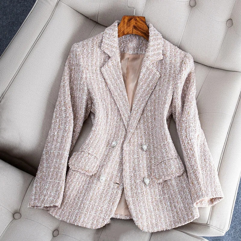 Geruite blazer voor dames