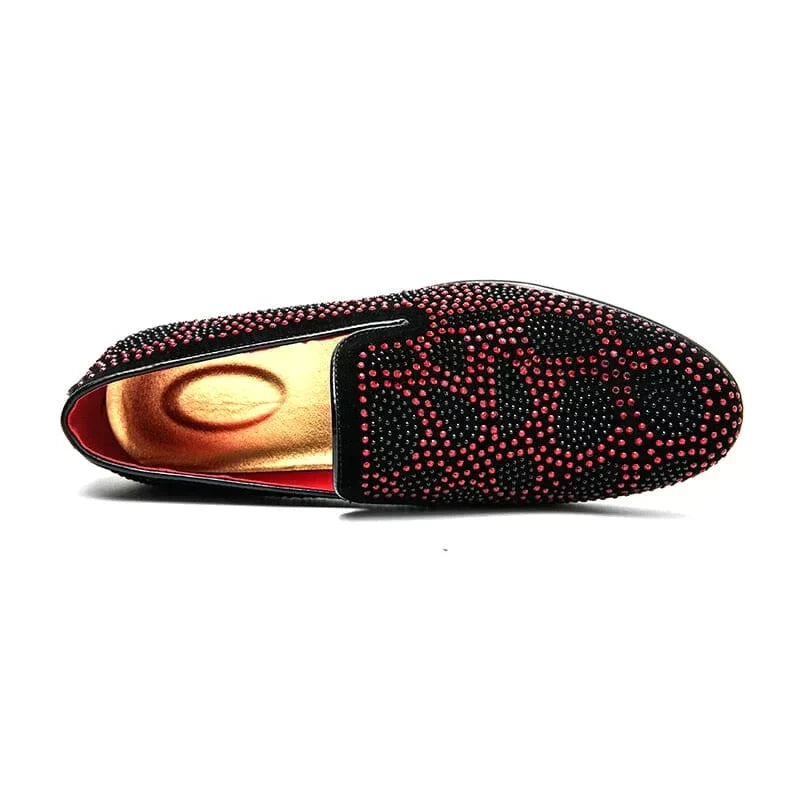 Loafers met strass-versieringen