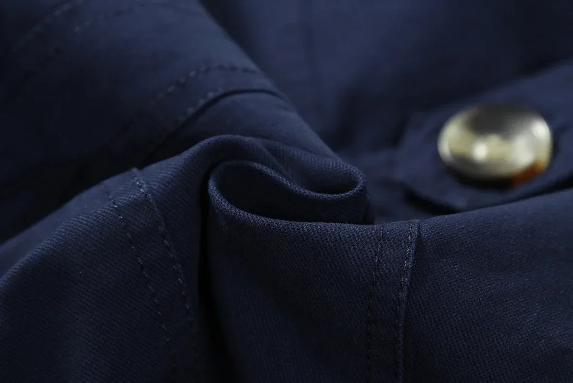 Modieuze lange trenchcoat voor heren