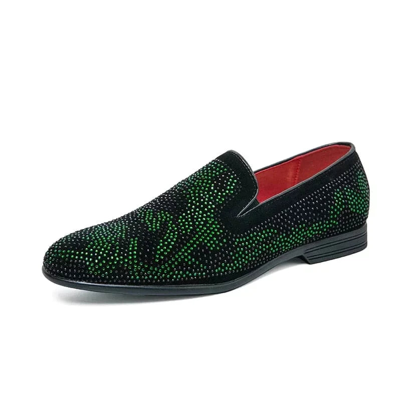 Loafers met strass-versieringen