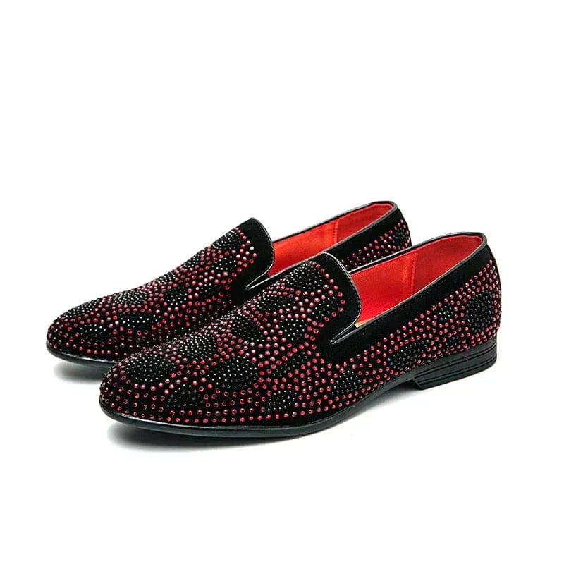 Loafers met strass-versieringen