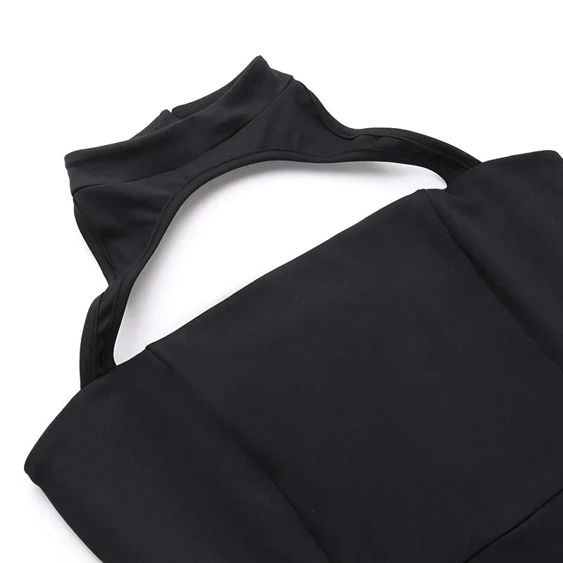 Elegante mini-jurk met halternekband