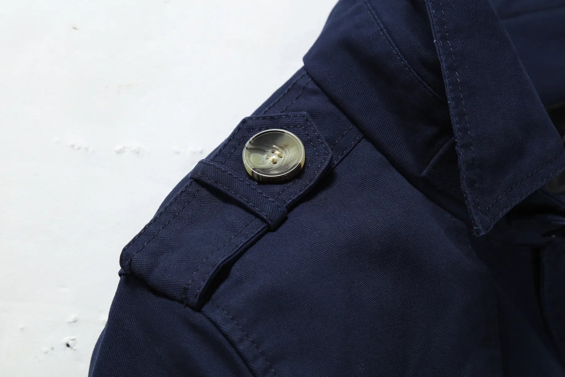 Modieuze lange trenchcoat voor heren