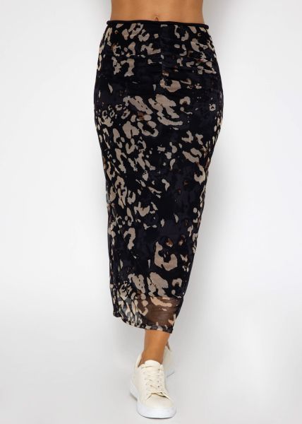 Elegante lange rok in zwart