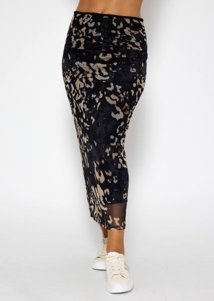Elegante lange rok in zwart