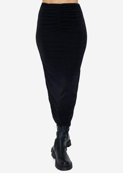 Elegante lange rok in zwart