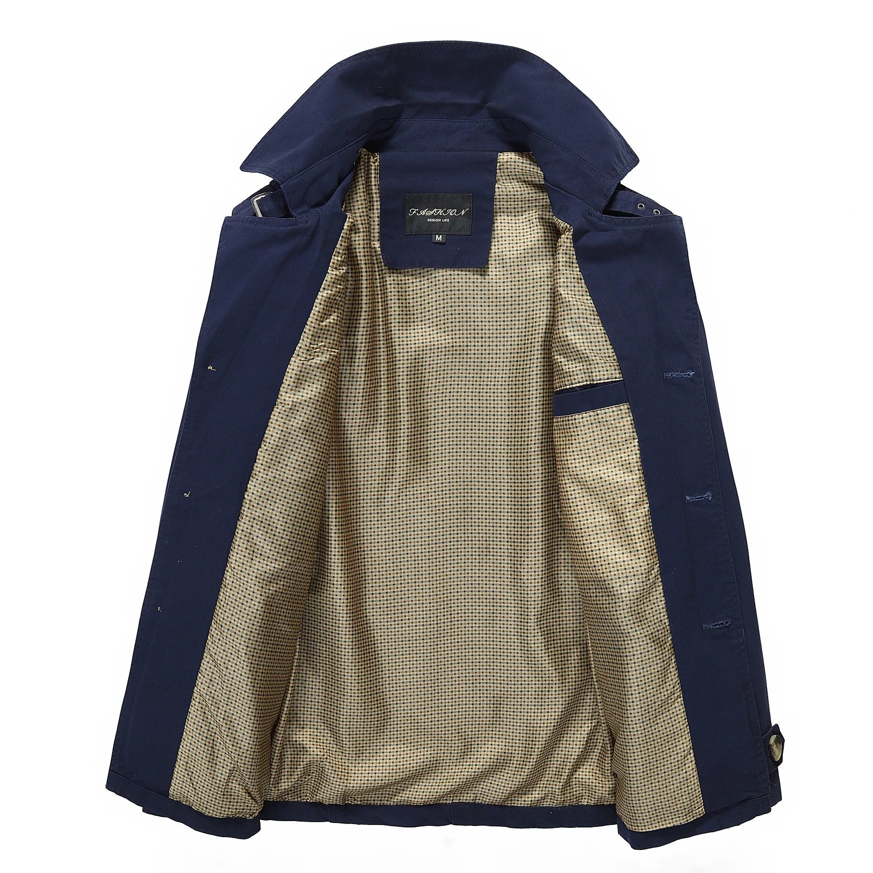 Modieuze lange trenchcoat voor heren