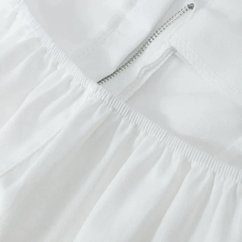 Gestructureerde, strapless top met peplum