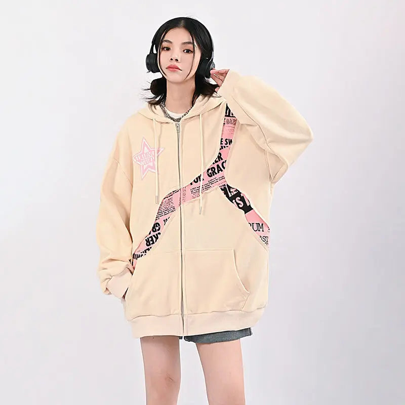 Oversized hoodie met grafische print