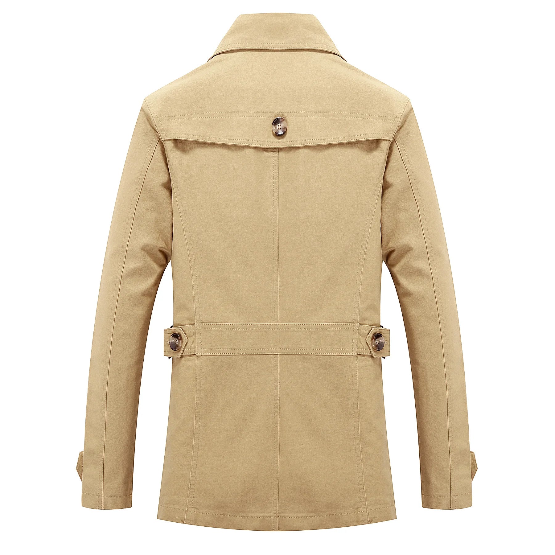 Modieuze lange trenchcoat voor heren