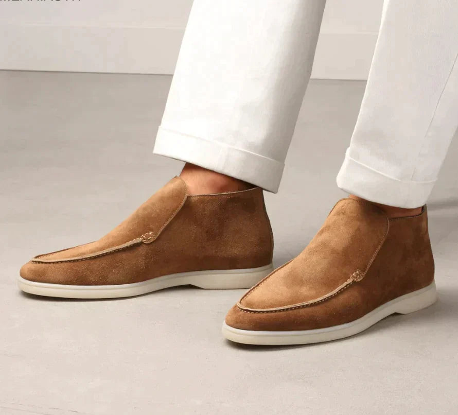 Heren suède loafers