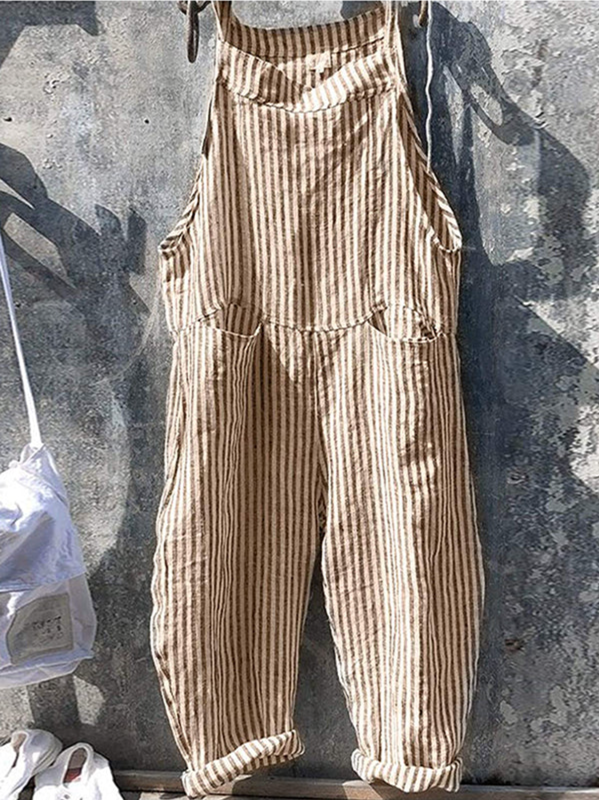 Gestreepte casual jumpsuit