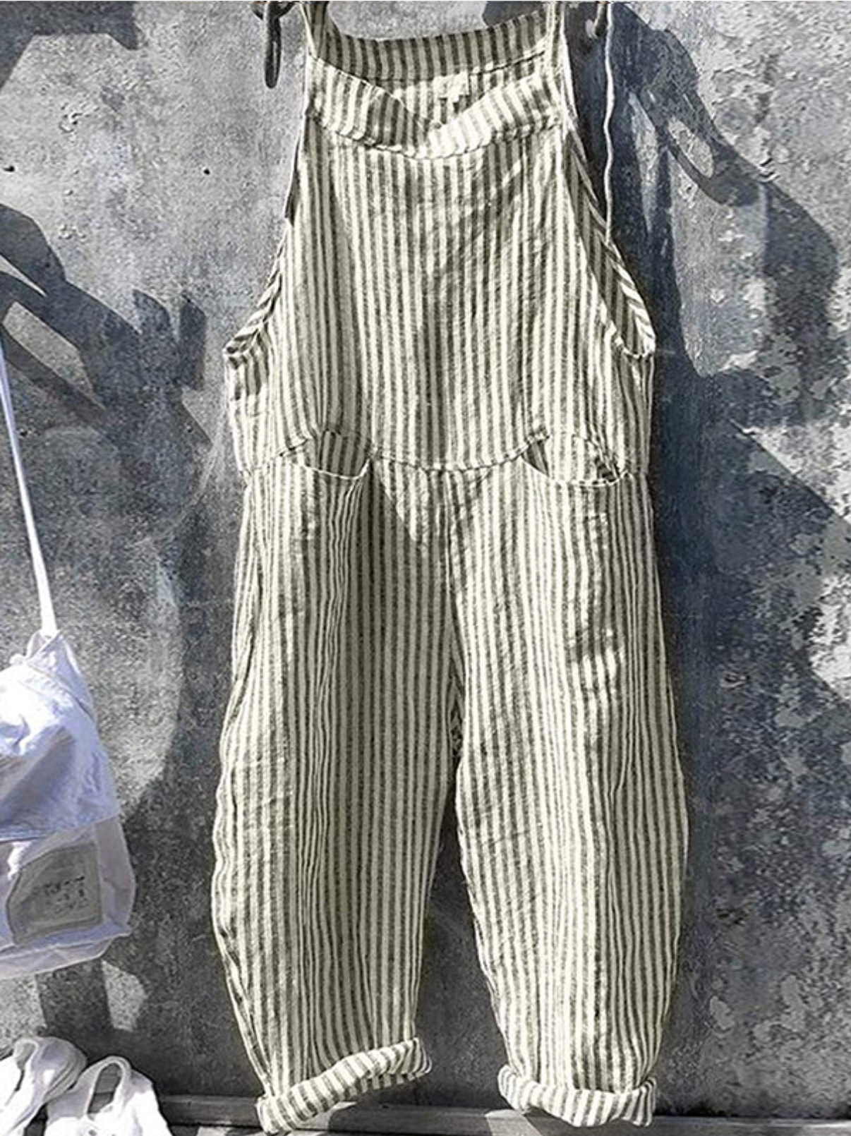 Gestreepte casual jumpsuit