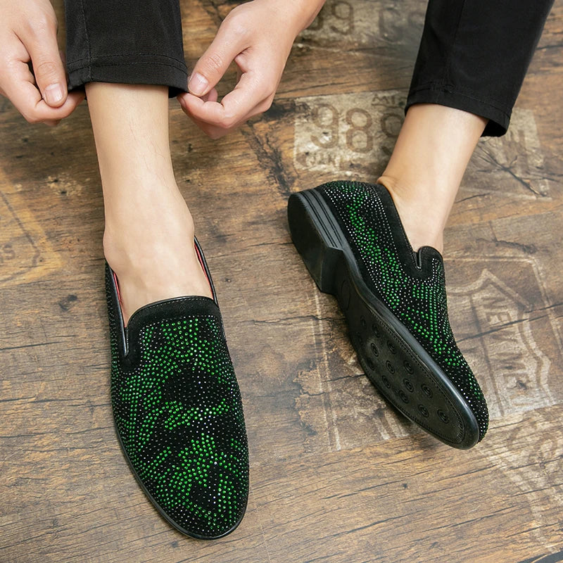 Loafers met strass-versieringen