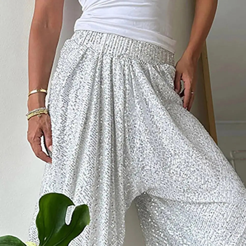 Gebreide joggingbroek met glitter