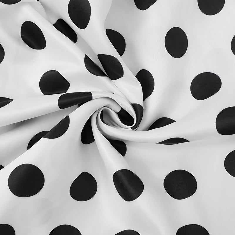 Midi-jurk met stippenpatroon