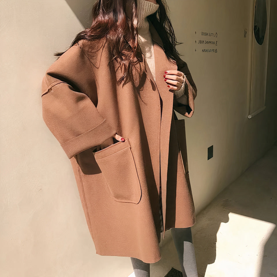 Wollen trenchcoat