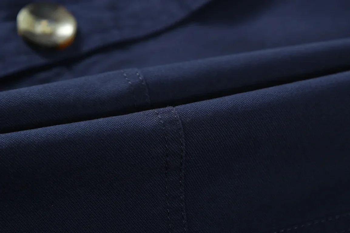 Modieuze lange trenchcoat voor heren