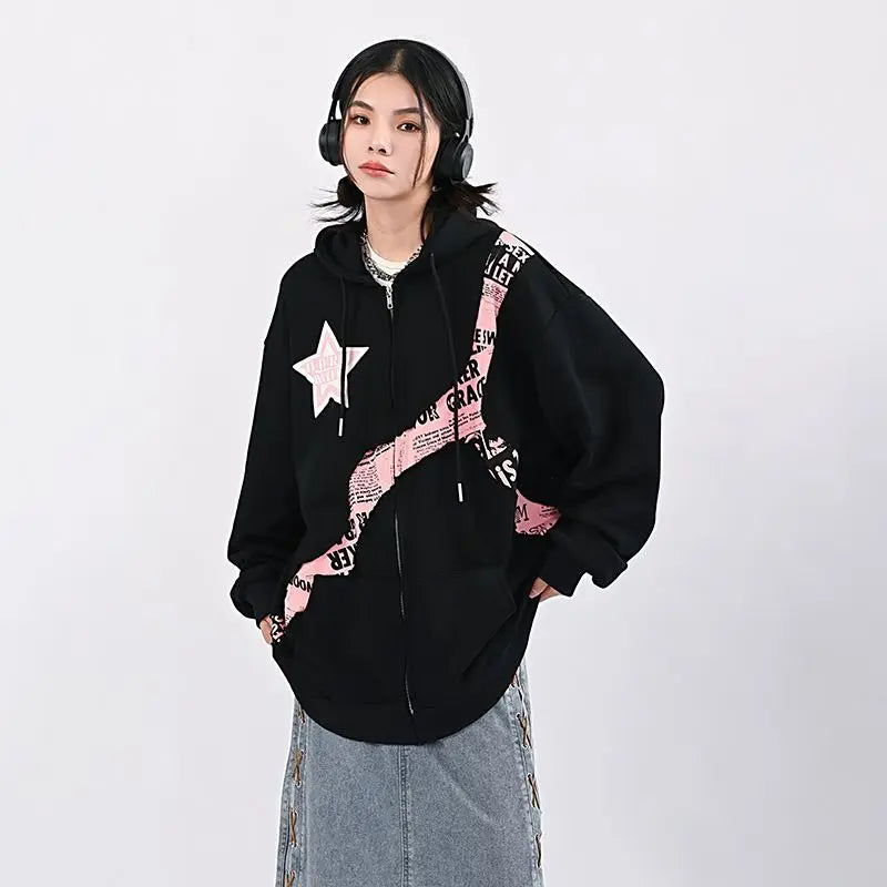 Oversized hoodie met grafische print