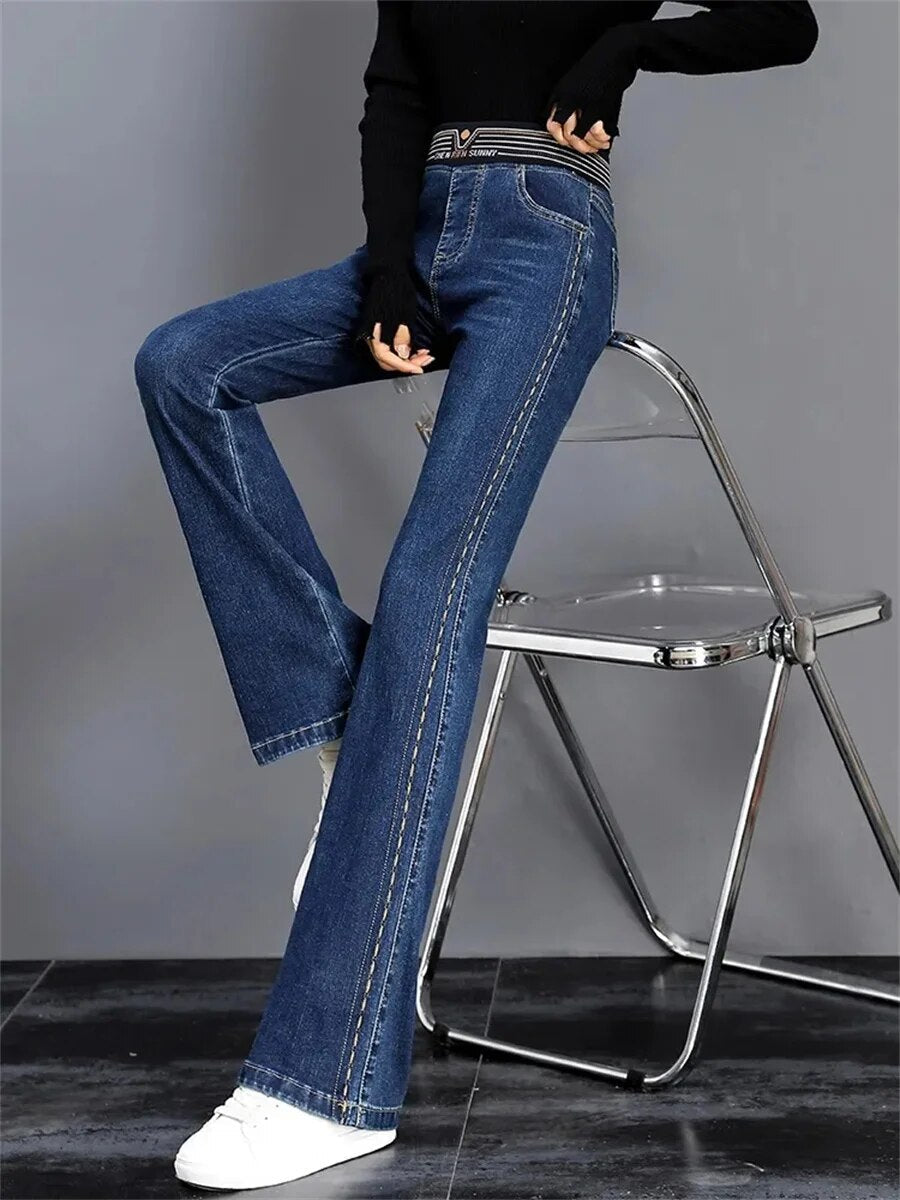 Jeans met hoge taille