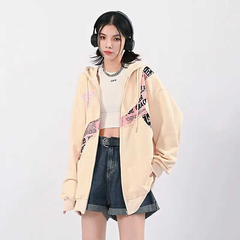 Oversized hoodie met grafische print