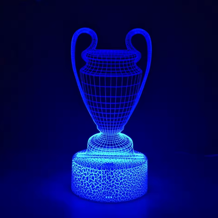 Voetbal 3D Illusie LED-Lamp - Nachtlampje - 16 Kleuren