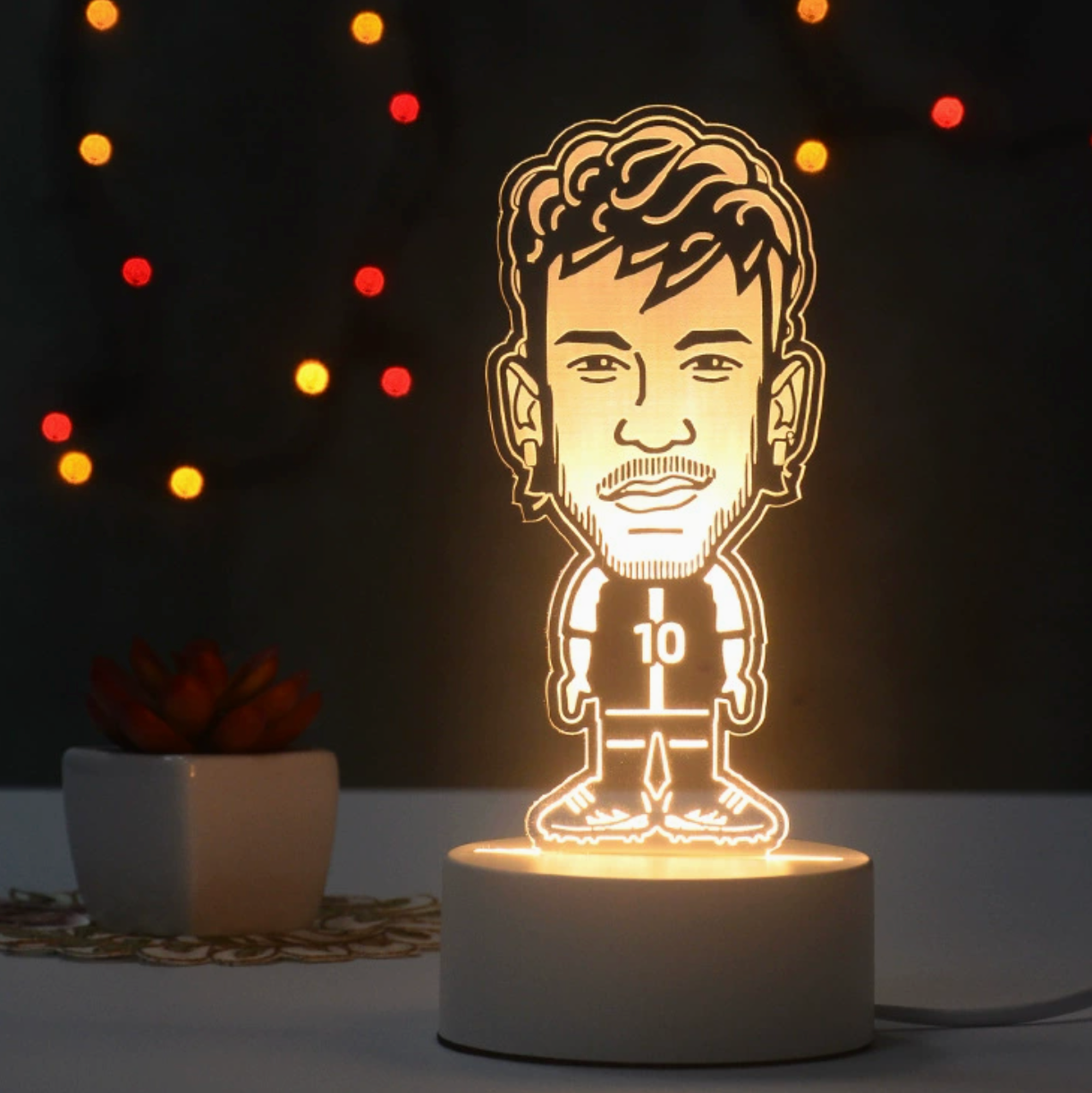 Voetbal 3D Illusie LED-Lamp - Nachtlampje - Cool Design
