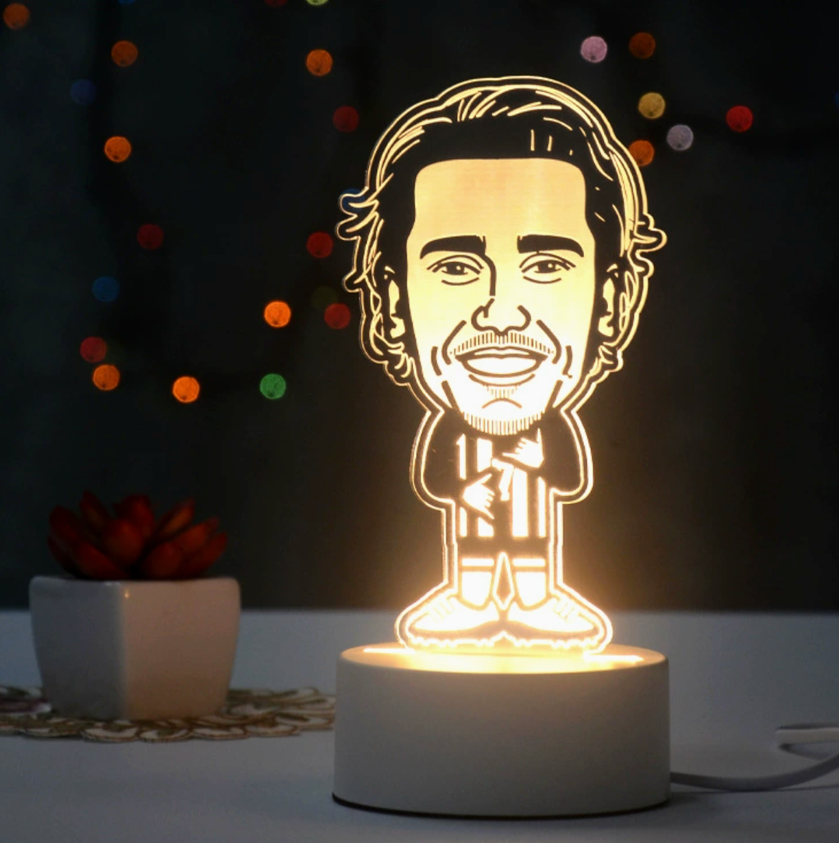 Voetbal 3D Illusie LED-Lamp - Nachtlampje - Cool Design