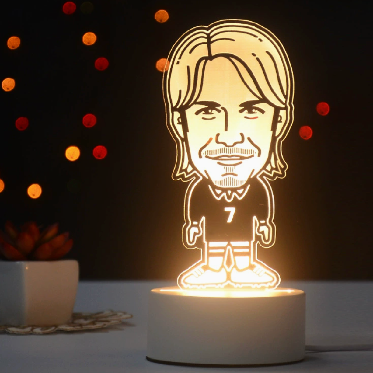 Voetbal 3D Illusie LED-Lamp - Nachtlampje - Cool Design