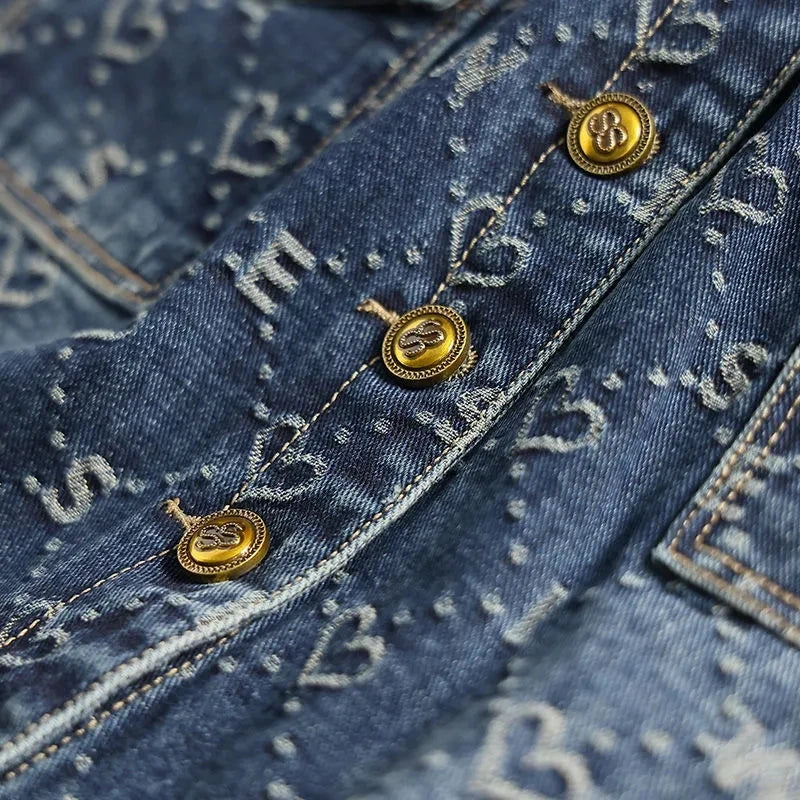 Lange spijkerrok met zak