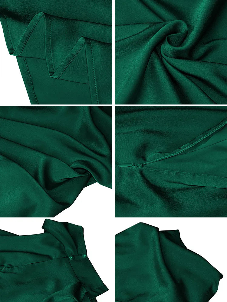 Elegante satijnen jurk