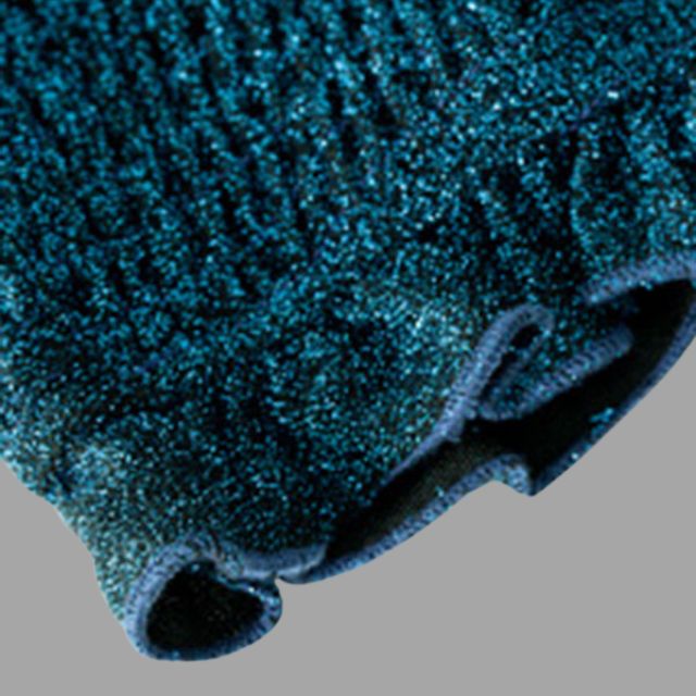 Glinsterende midi-jurk met gerimpelde taille