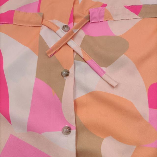 Giselle Boho overhemdjurk met V-hals en bloemenprint