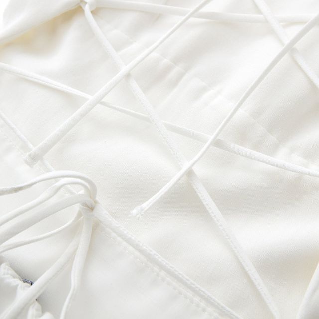 Jurk met vierkante halslijn