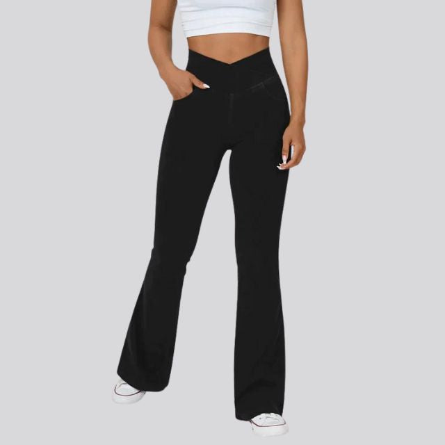 Flare Legging Met Hoge Taille