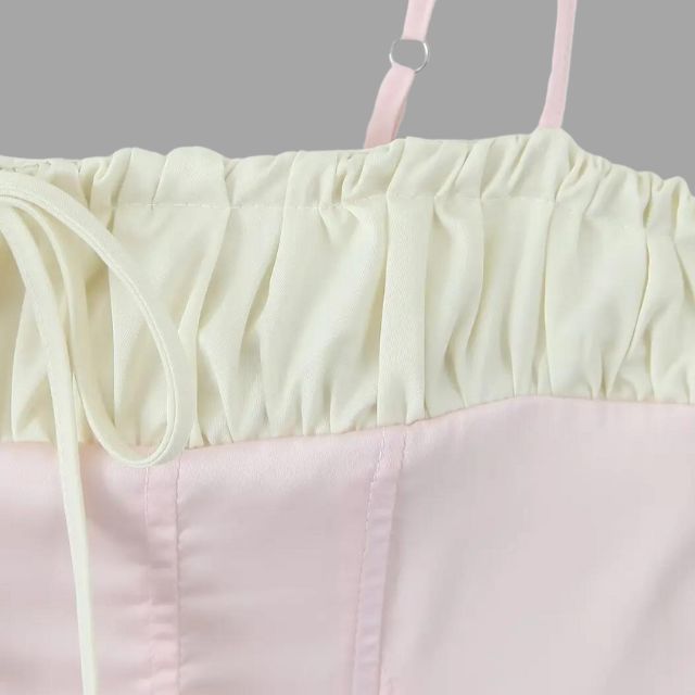 Bustier top met ruches