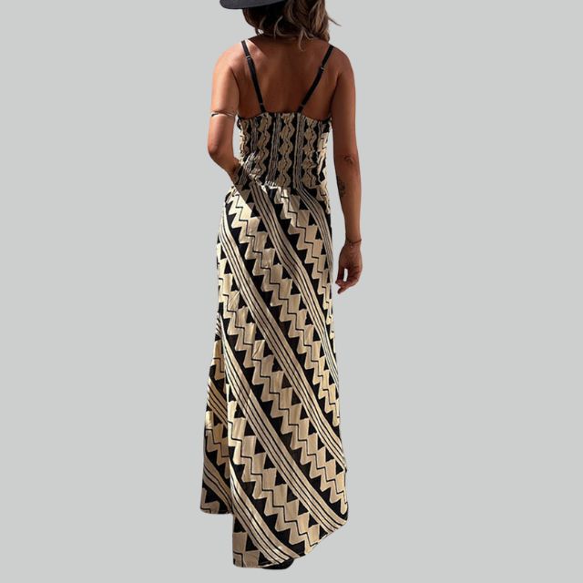 Maxi-jurk met spaghettibandjes