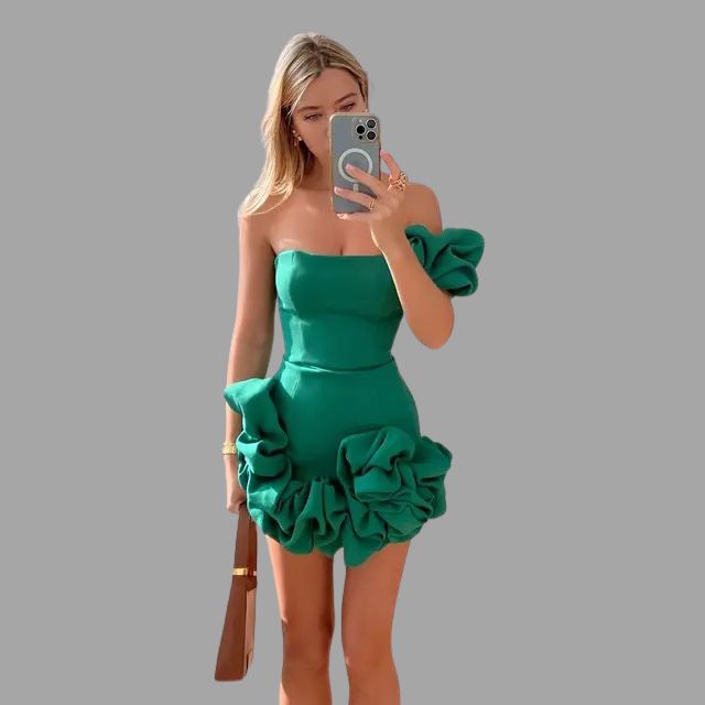 One-shoulder jurk met chic silhouet