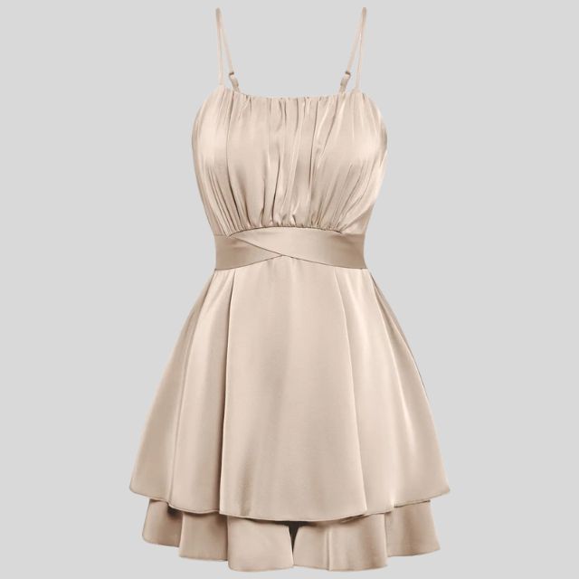 Geplooide jumpsuit met verstelbare bandjes