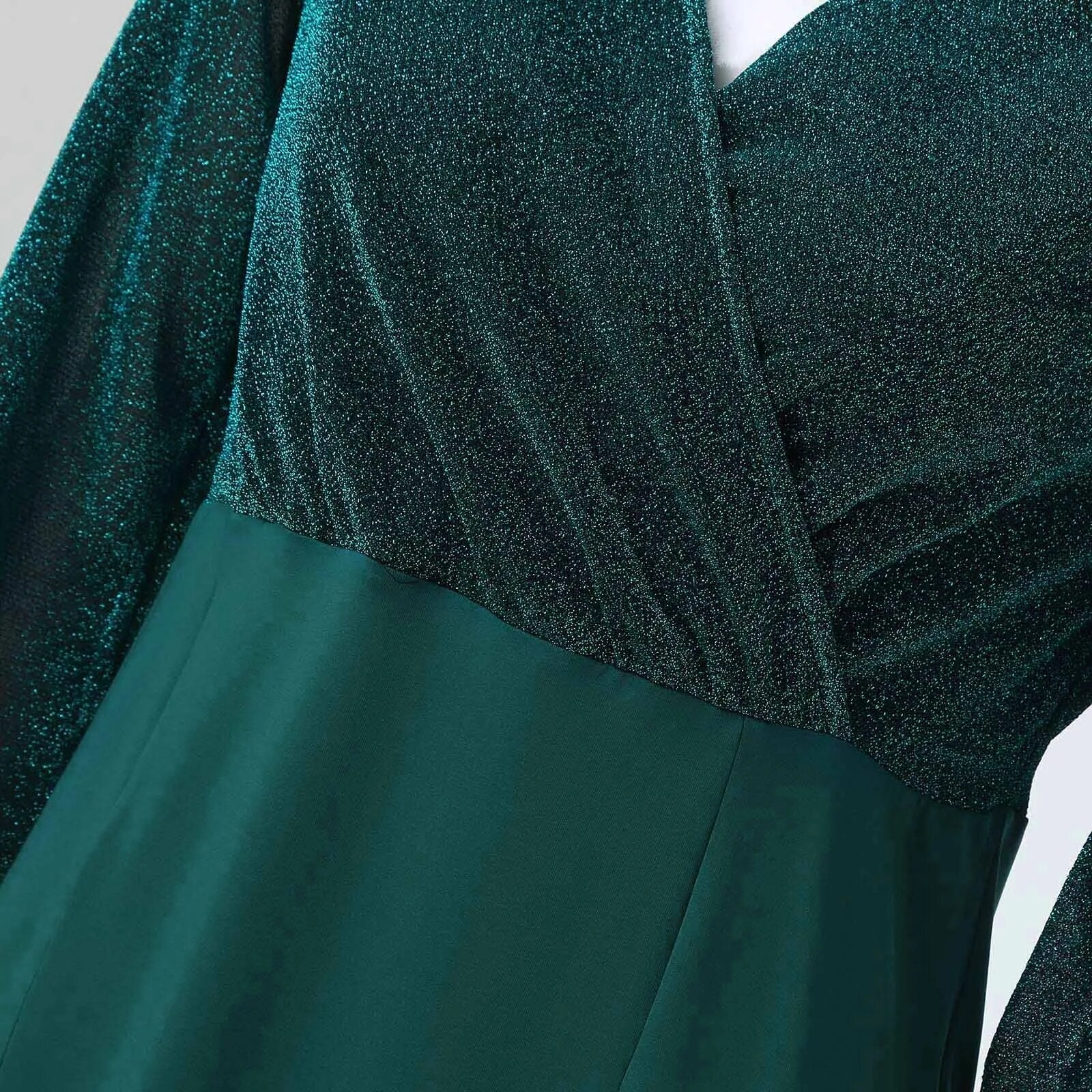 Peplum glimmende tas hippe jurk