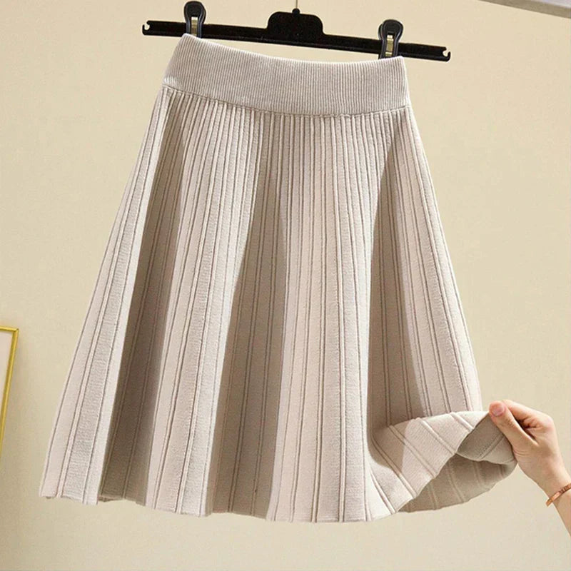 Vintage gebreid minirokje