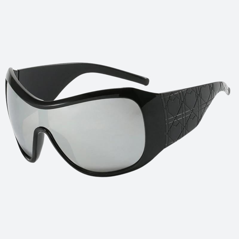 Grote zonnebril met glazen met kleurverloop