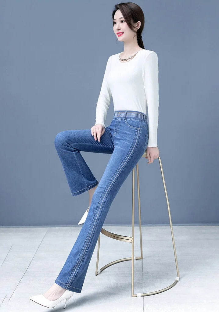 Jeans met hoge taille