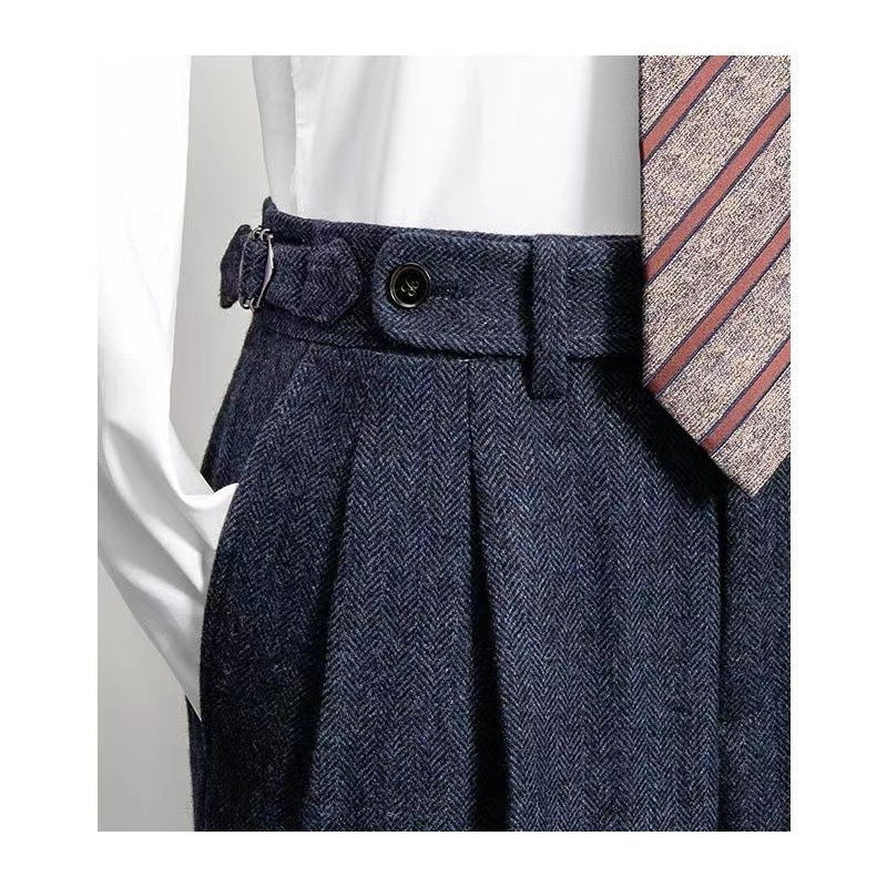 Herenpantalon in tweed